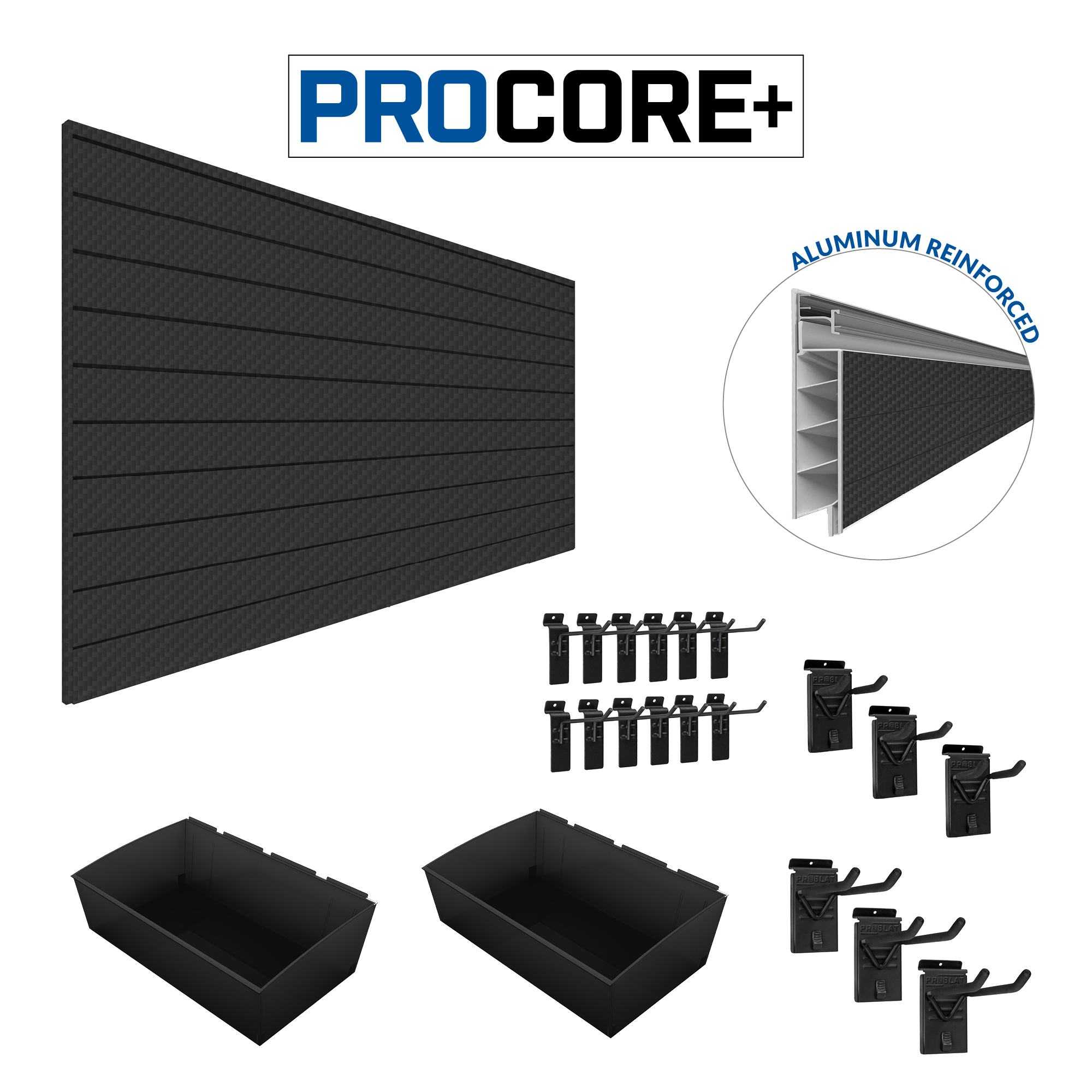 PROCORE PLUS Slatwall Organizer bundle – STEALTH