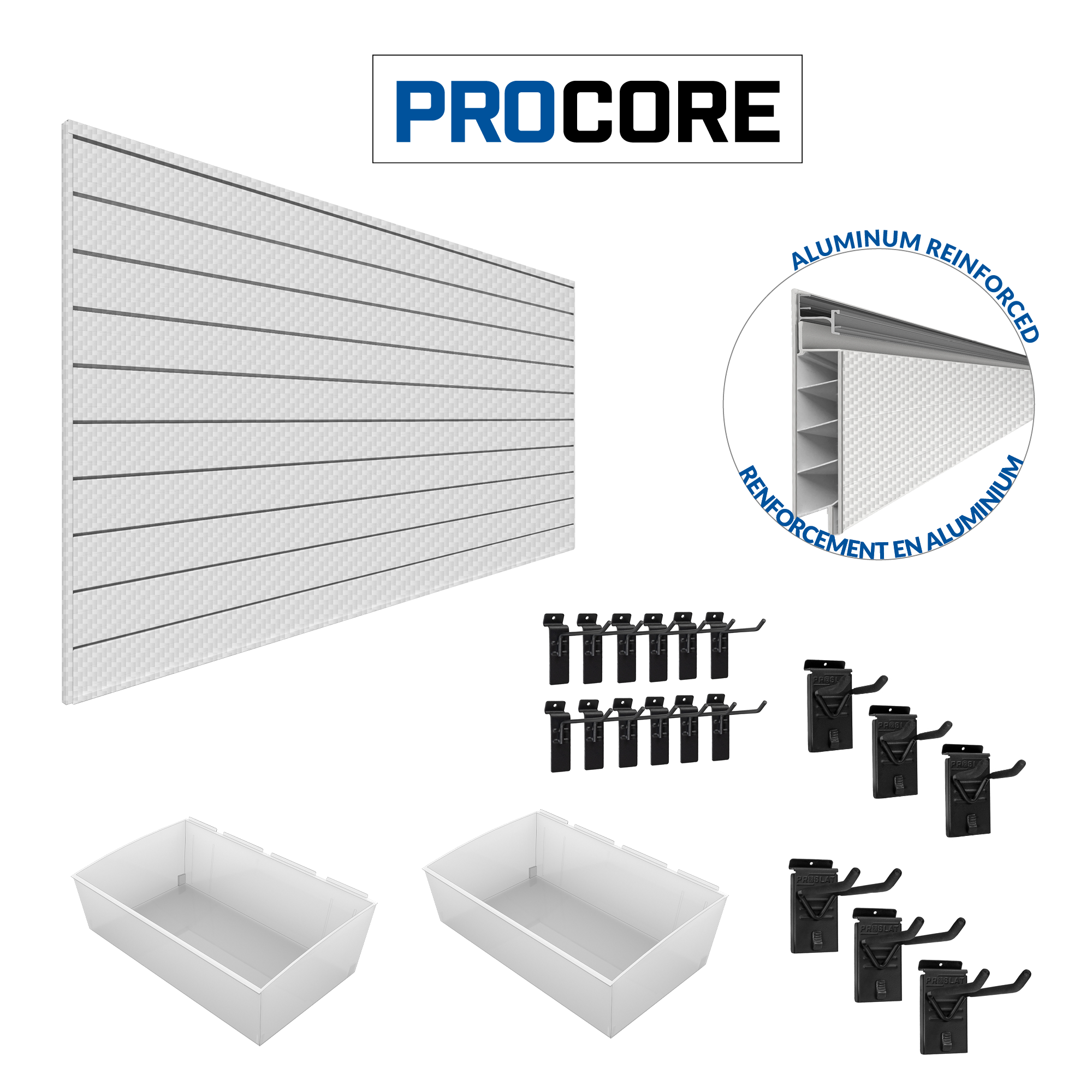 PROCORE Slatwall Organizer Bundle – STEALTH