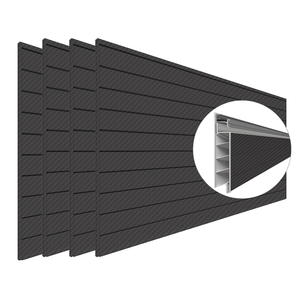 PROCORE PLUS Panneaux en PVC de 4 pi x 8 pi – Ensemble de 4 – 128 pieds carrés