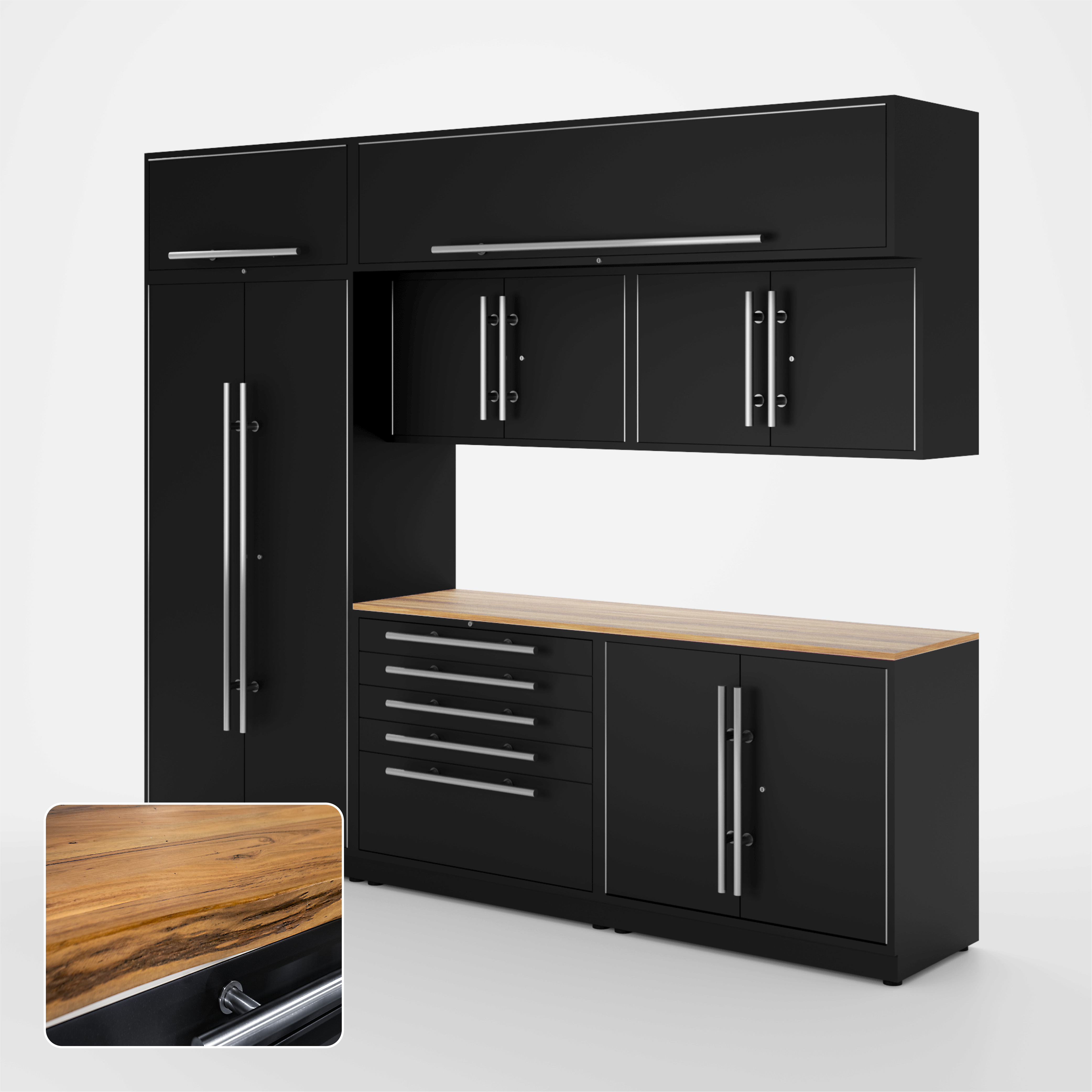 Armoires LUX – Ensemble de 10 pieds – MAX – Modules supérieurs