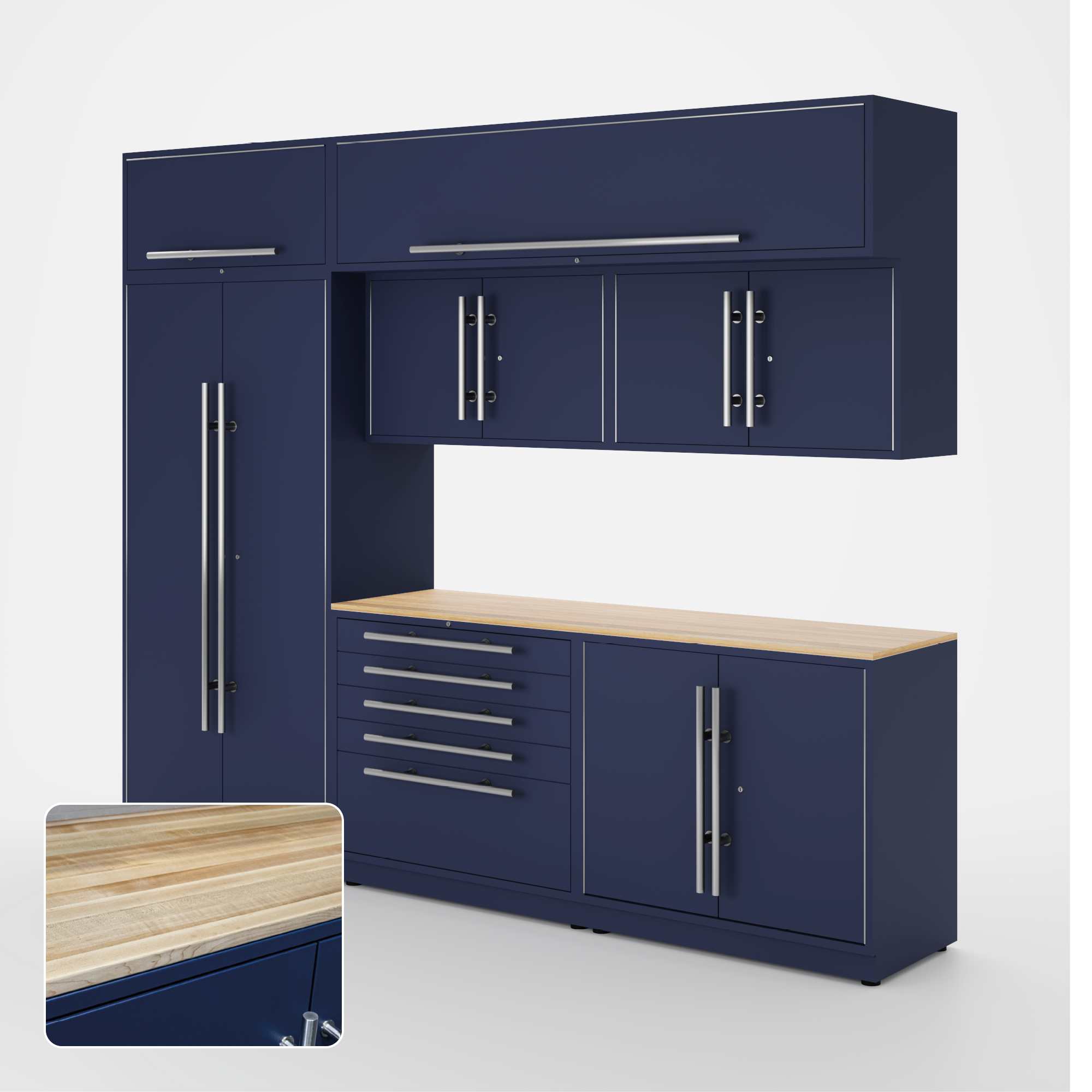 Armoires LUX – Ensemble de 10 pieds – MAX – Modules supérieurs