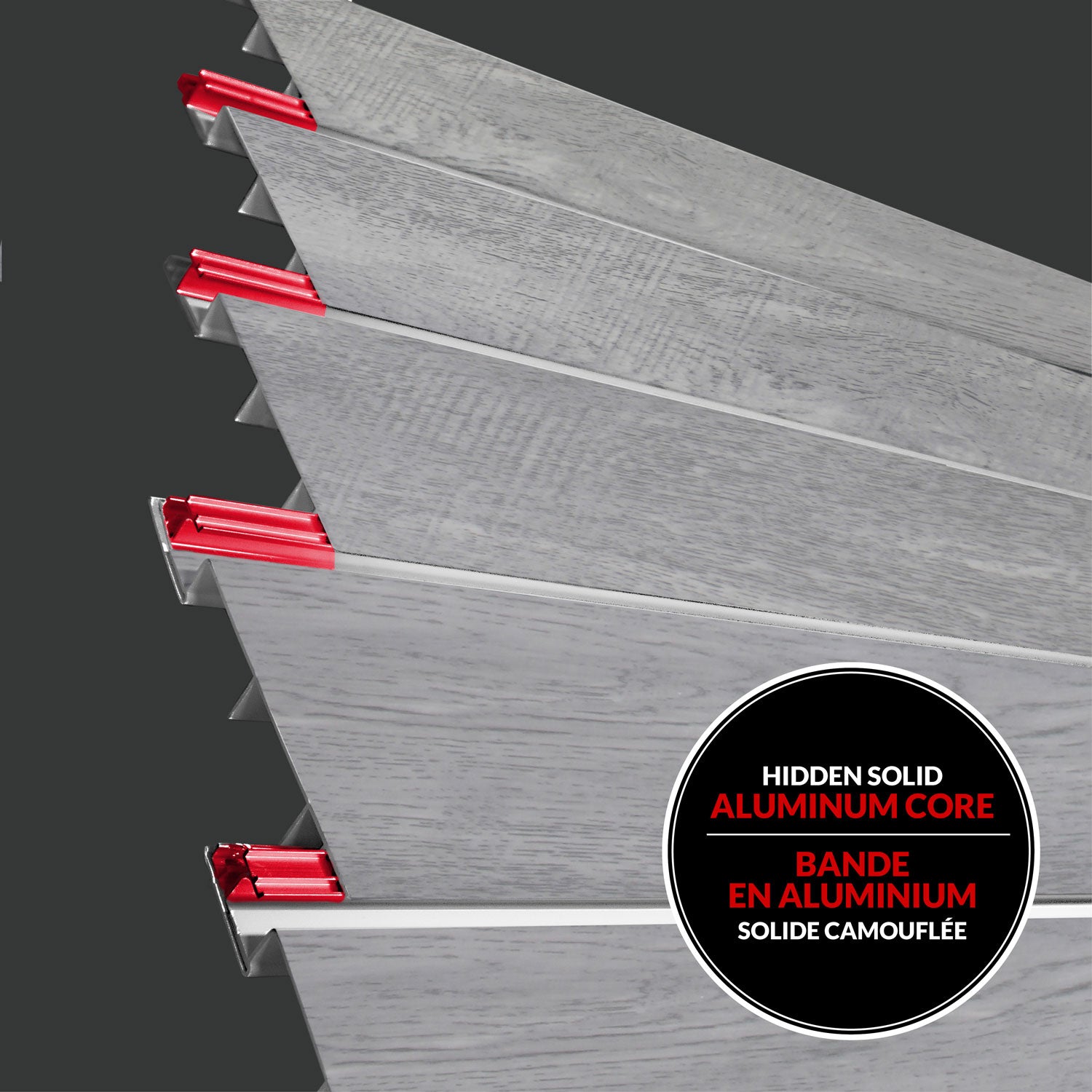 PROCORE+ Panneaux au fini bois gris – Ensemble ultime
