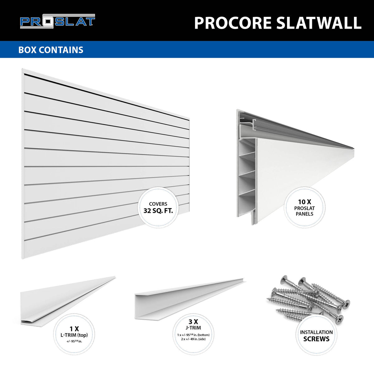 PROCORE Slatwall Mini Hook Kit Bundle