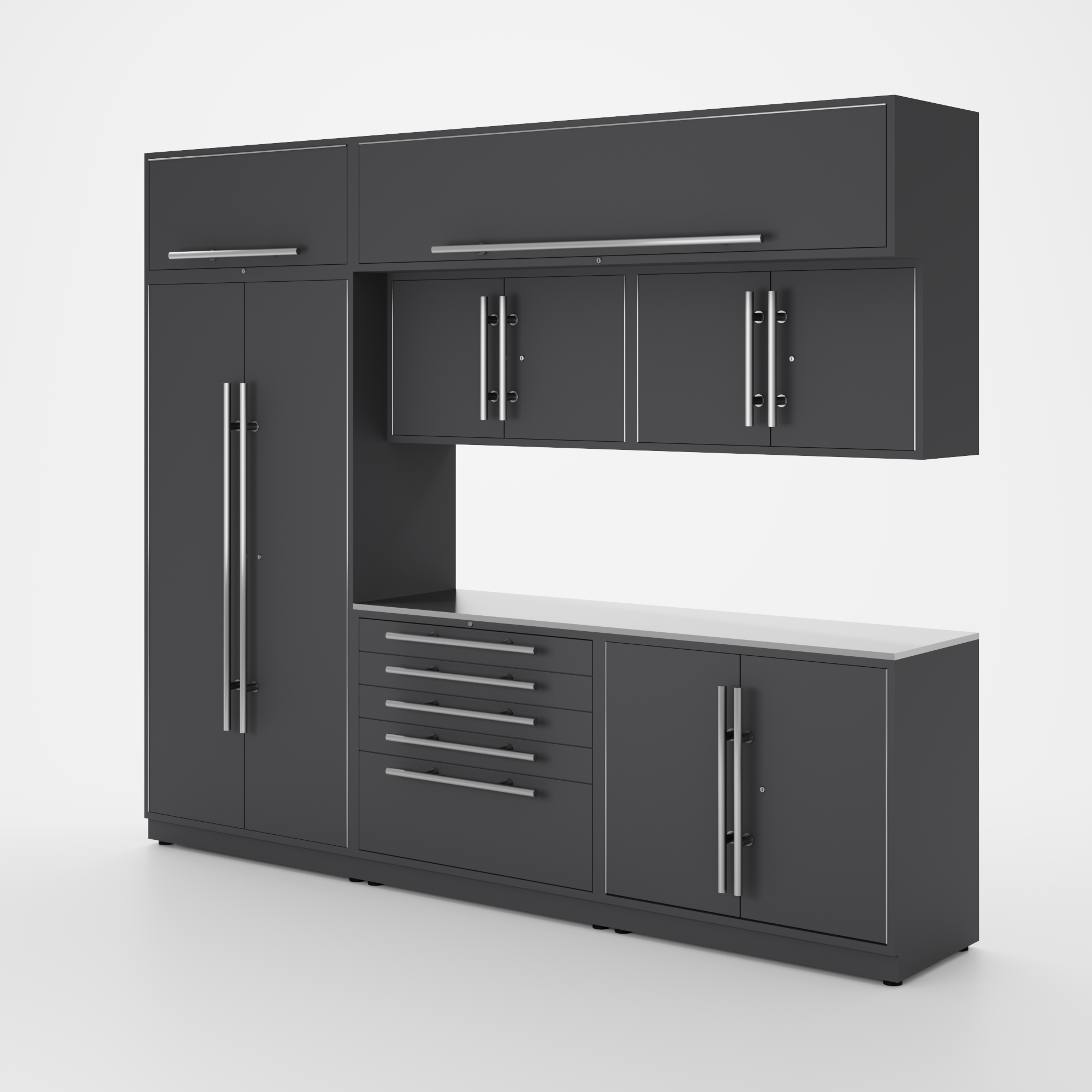 Armoires LUX – Ensemble de 10 pieds – MAX – Modules supérieurs