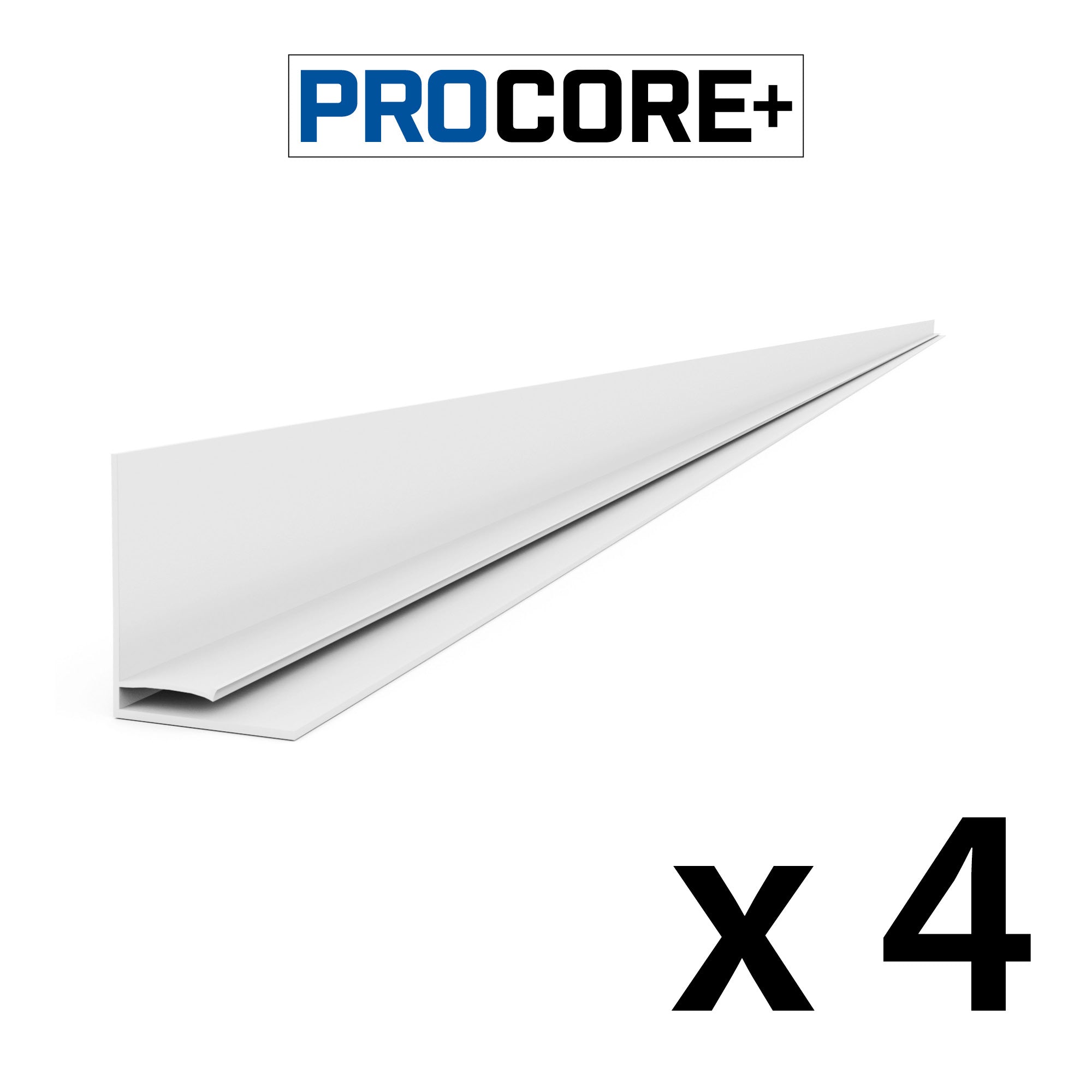 8 ft. PROCORE+ Black carbon fiber PVC Top Trim Pack