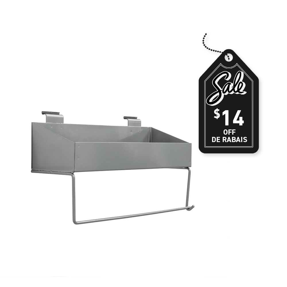 Shelf and Paper Towel Holder