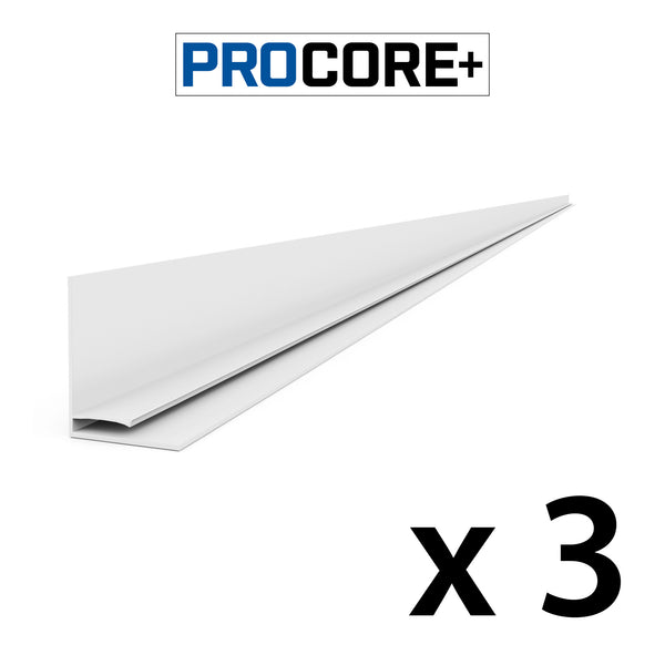 8 ft. PROCORE+ Gray Wood PVC Top Trim Pack