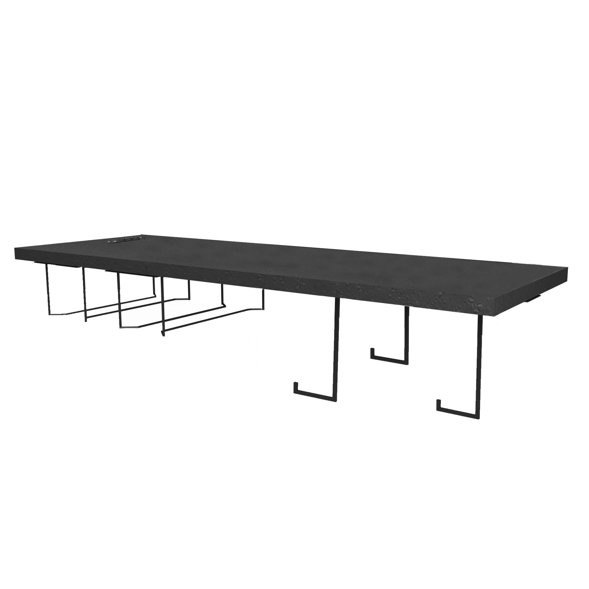 Fusion/LUX Tall Cabinet Black Charging Shelf 40 in.