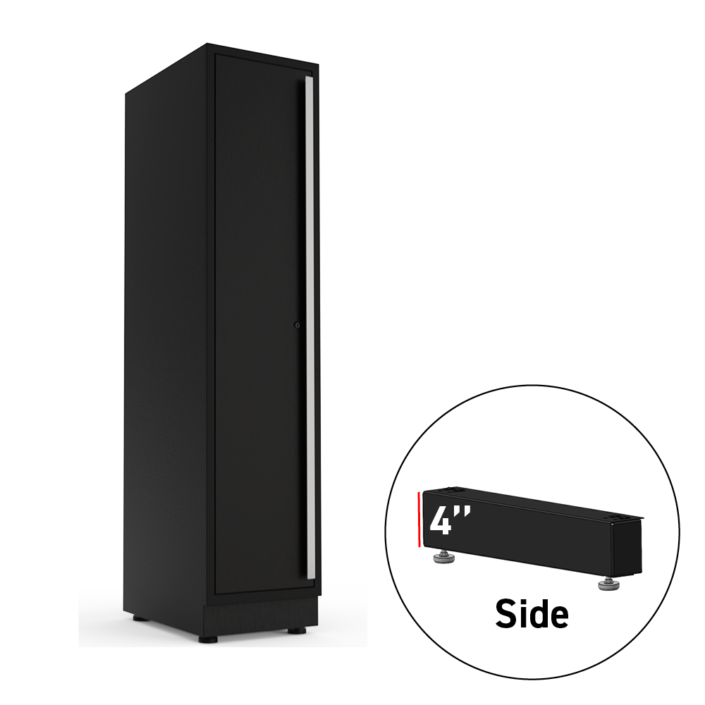 Fusion/LUX 4 in. Side Leg w/Kickplate for 15 in. Cabinet