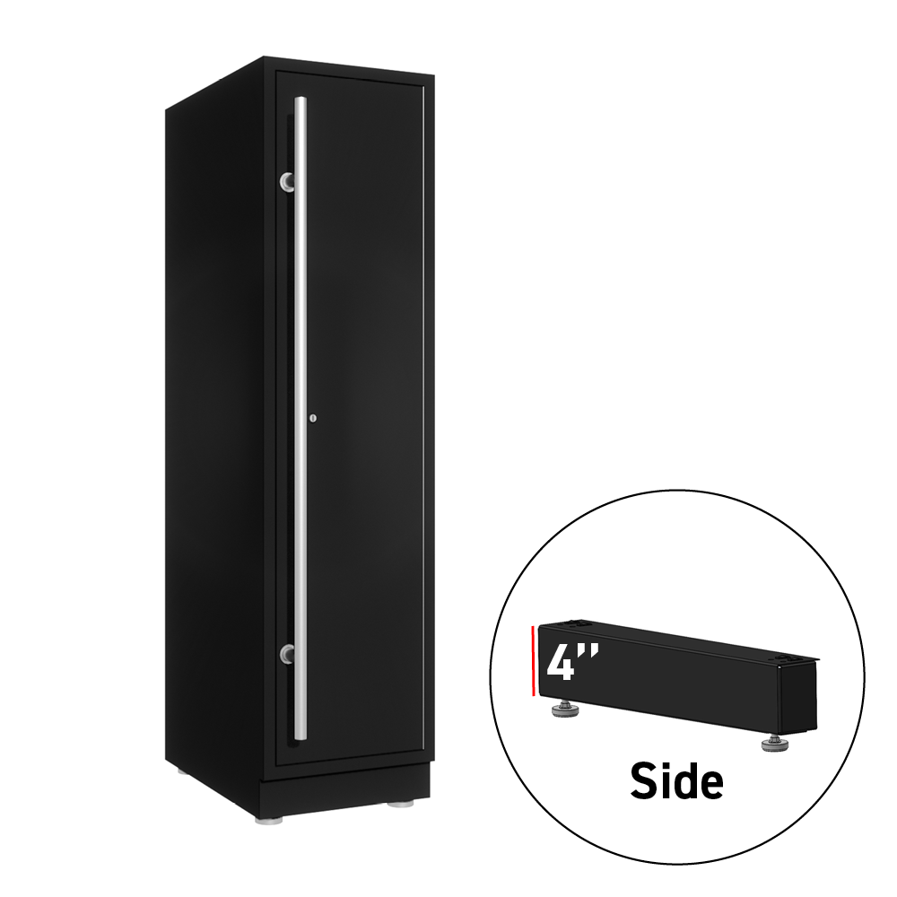 Fusion/LUX 4 in. Side Leg w/Kickplate for 15 in. Cabinet