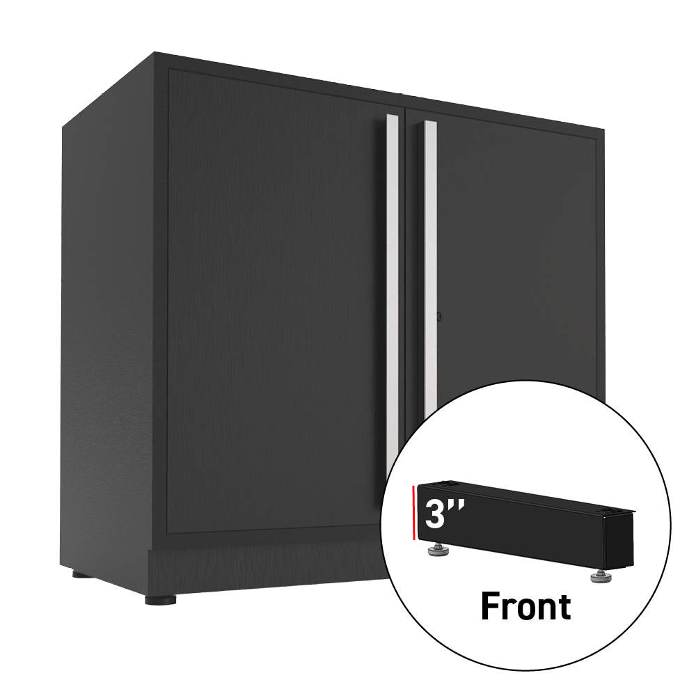 Fusion/LUX 3 in. Front Leg 40 in. Wide Black