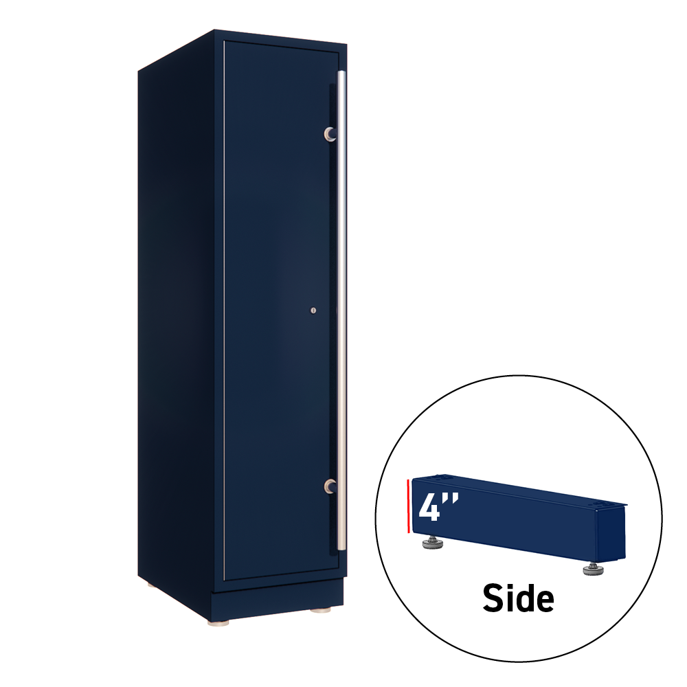 Lux 4 in. Side Leg w/Kickplate for 15 in. Cabinet