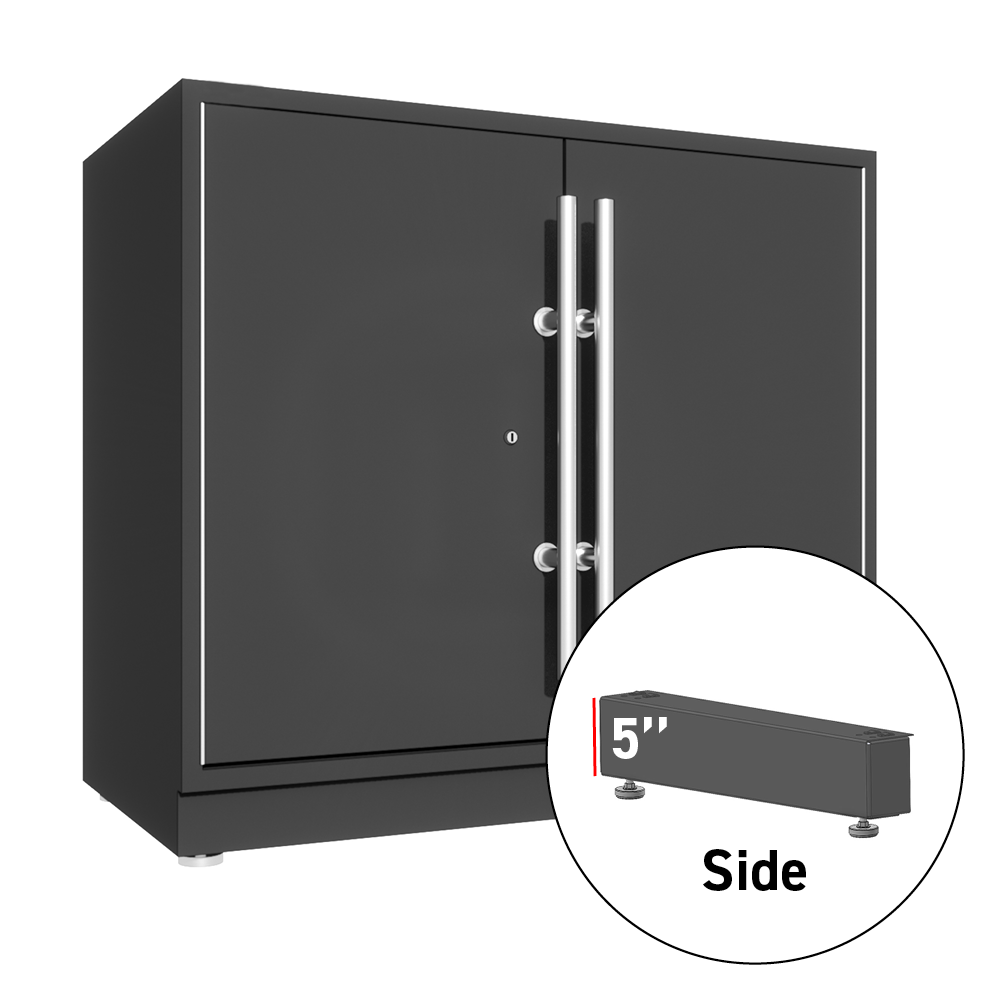 Lux 5 in. Side Leg w/Kickplate for 40 in. Cabinet