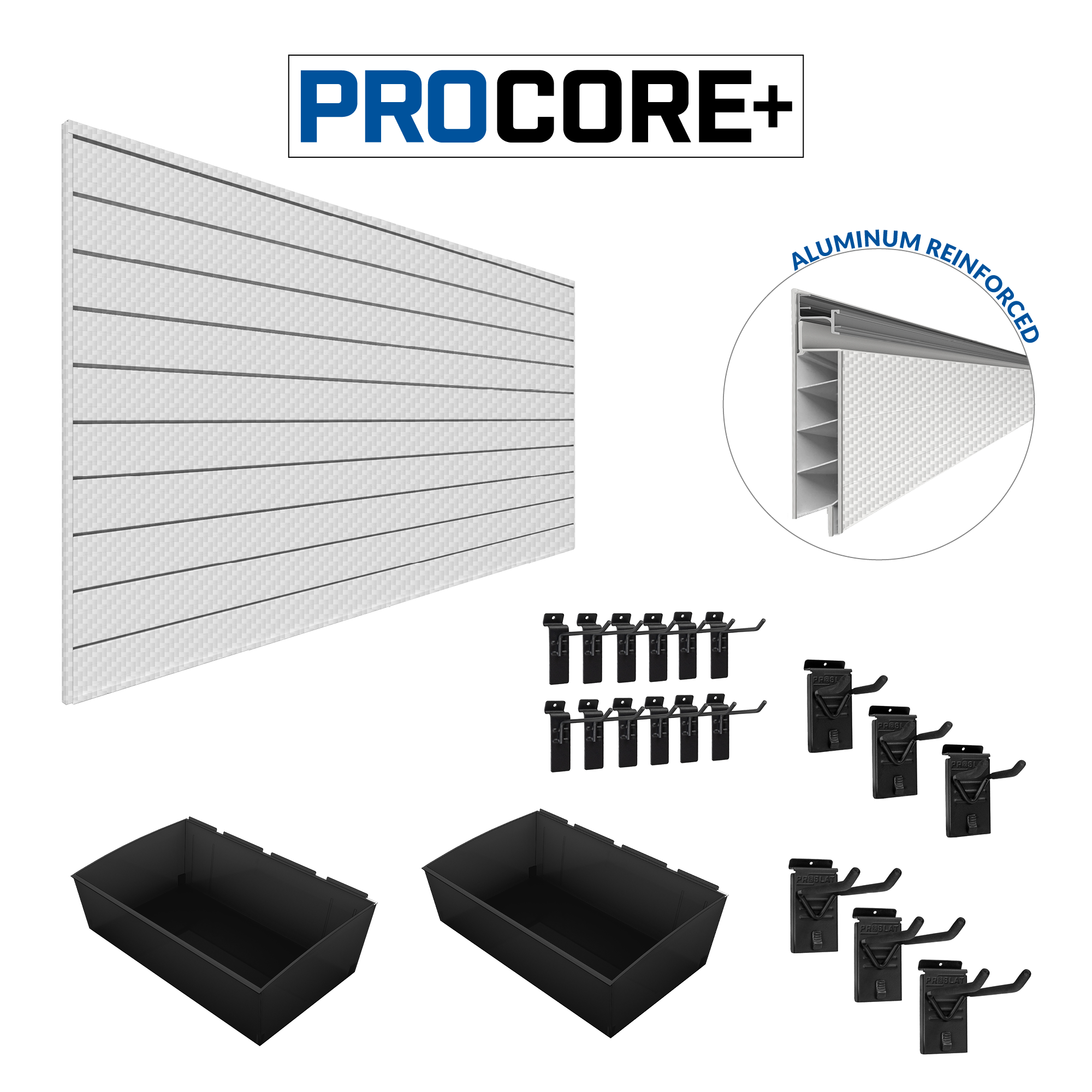 PROCORE PLUS Slatwall Organizer bundle – STEALTH