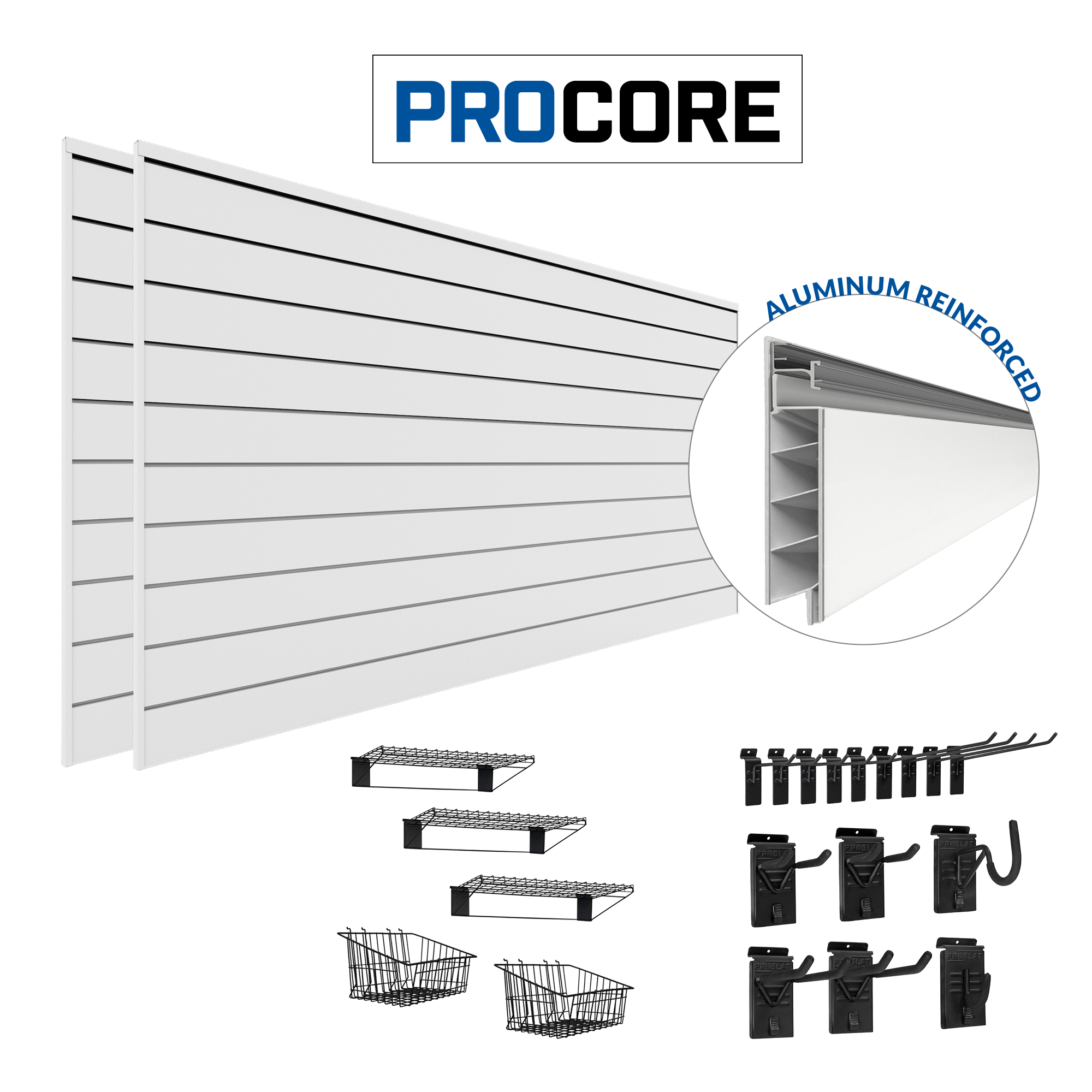 PROCORE Slatwall Ultimate Bundle – STEALTH