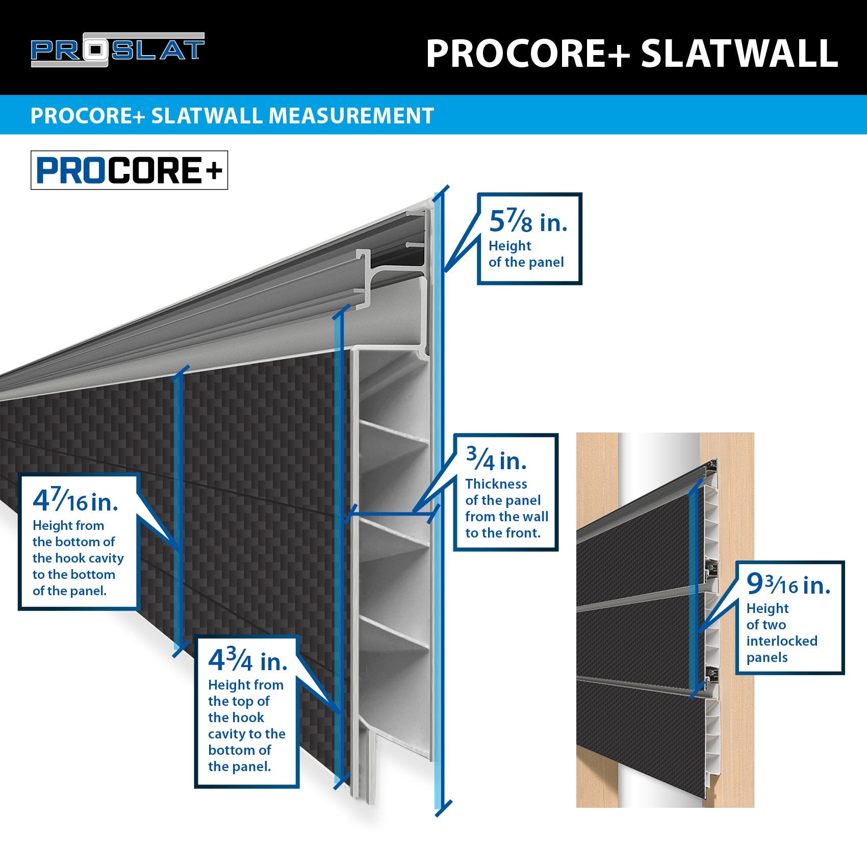 PROCORE PLUS Slatwall Organizer bundle – STEALTH