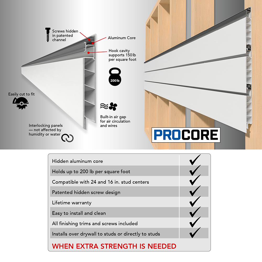 PROCORE Slatwall Ultimate Bundle – STEALTH