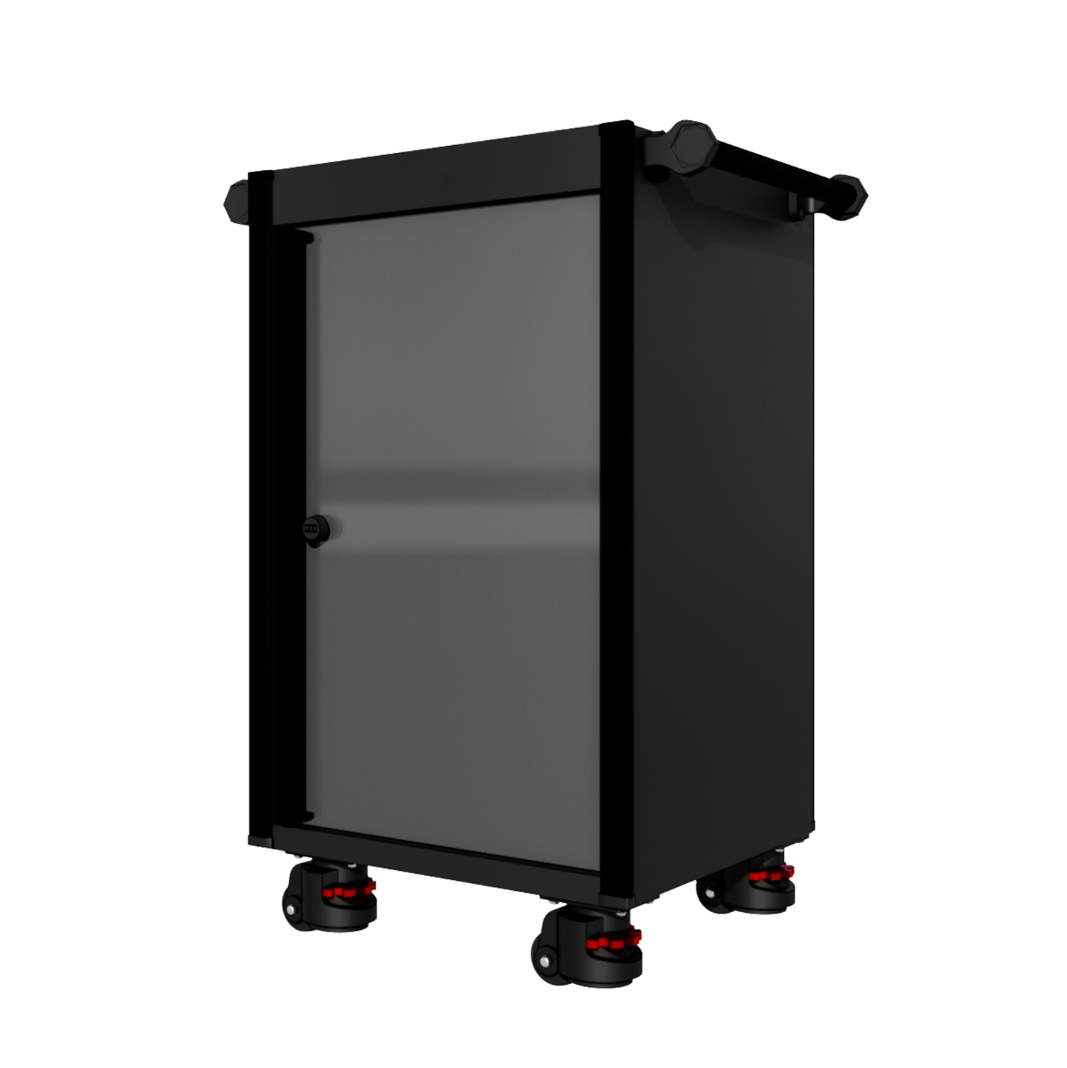 22 Series - Locker - Black Handles - Foot Casters