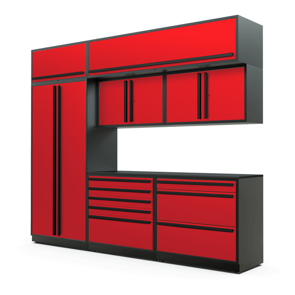 FusionPlus 10 ft set – TOOL – Overheads – Red with Powder Coated Top