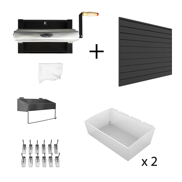 Car Washing Kit with 4 x 4 ft. Slatwall