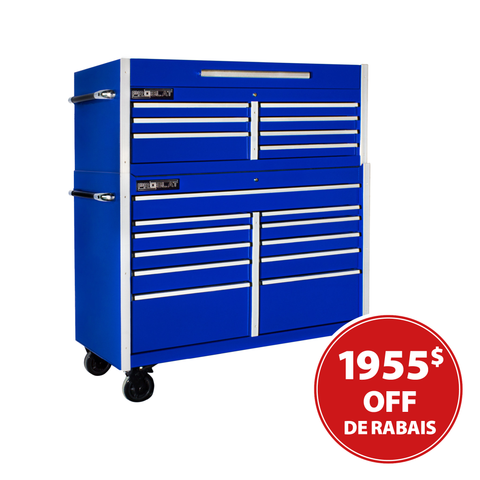 MCS 54 in. Rolling tool chest combo – Blue