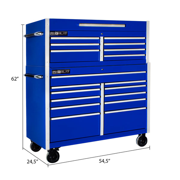 SAVE $1,955 MCS 54 in. Rolling tool chest combo – Blue