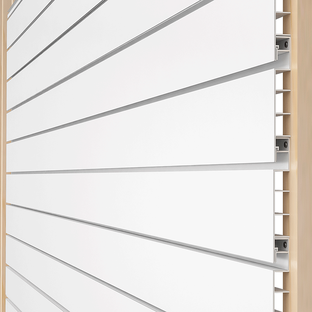 Best Slatwall garage storage system. Durable PVC. Strong Slatwall with a lifetime warranty. 4x8 ft Slatwall Section. White Slatwall. White Slat board . Perfect for garage tool storage. Garage wall organization.