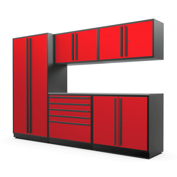 FusionPlus 10 ft set – MAX – Red with Stainless Steel Top