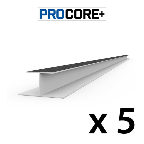 8 ft. PROCORE+ Black carbon fiber PVC H-Trim Pack