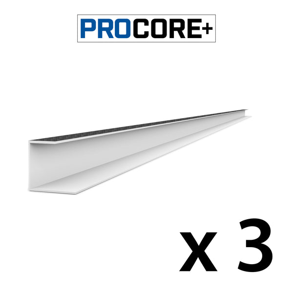 8 ft. PROCORE+ Black carbon fiber PVC Side Trim Pack