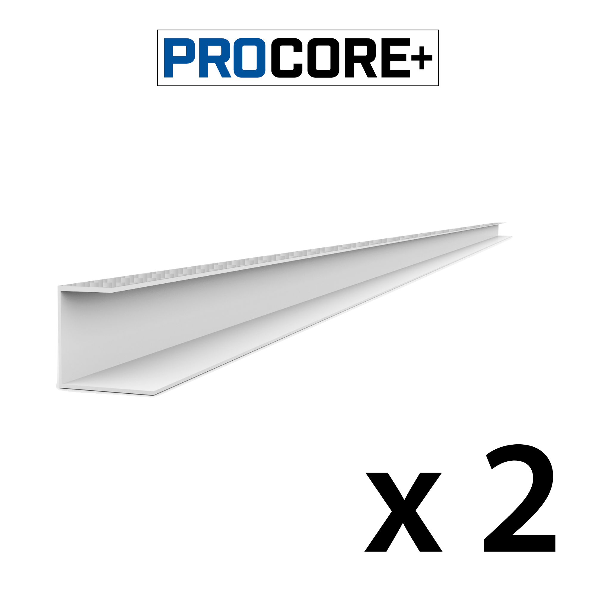 8 ft. PROCORE+ Silver gray carbon fiber PVC Side Trim Pack