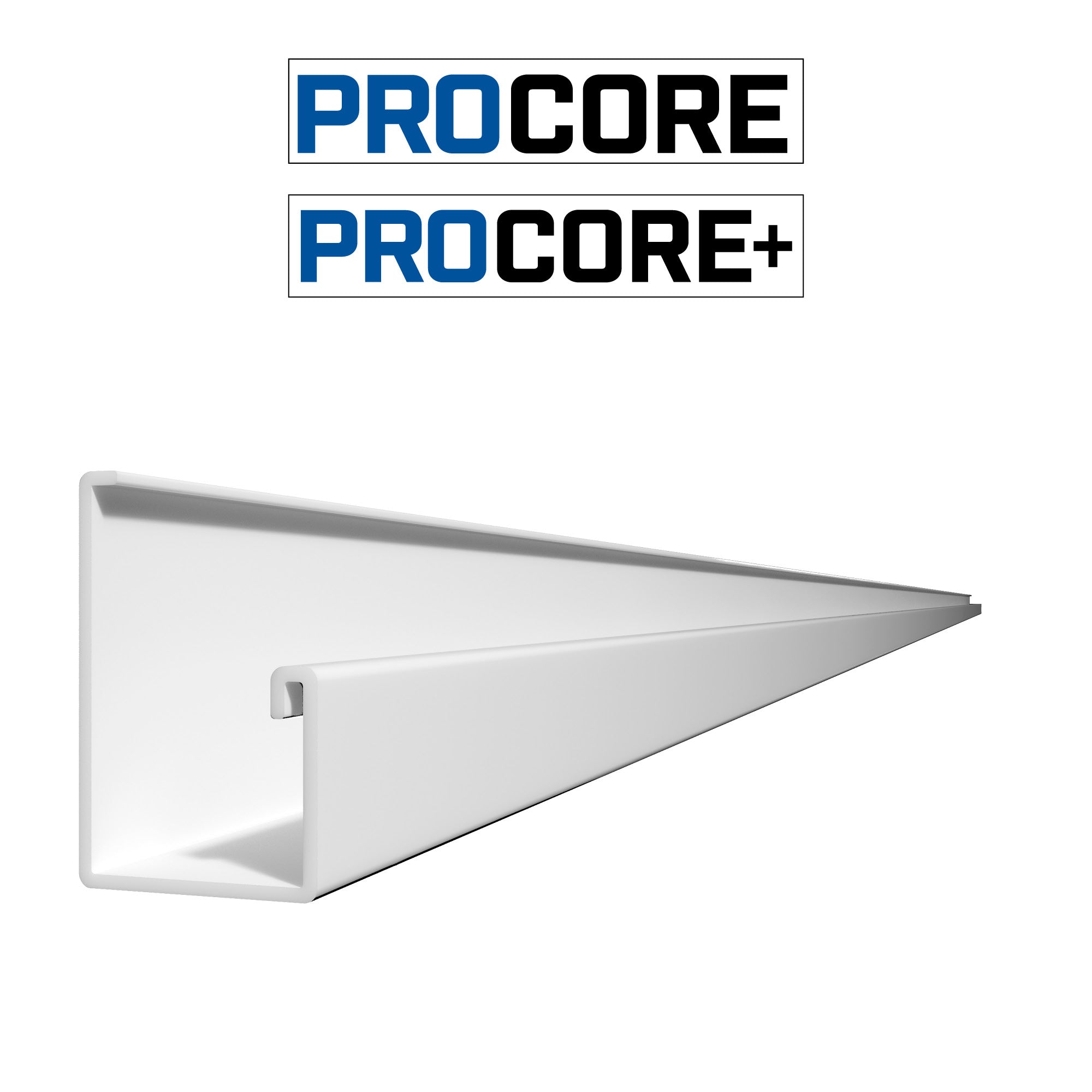 PROCORE+ – Ensemble de moulures de départ en PVC de 8 pi