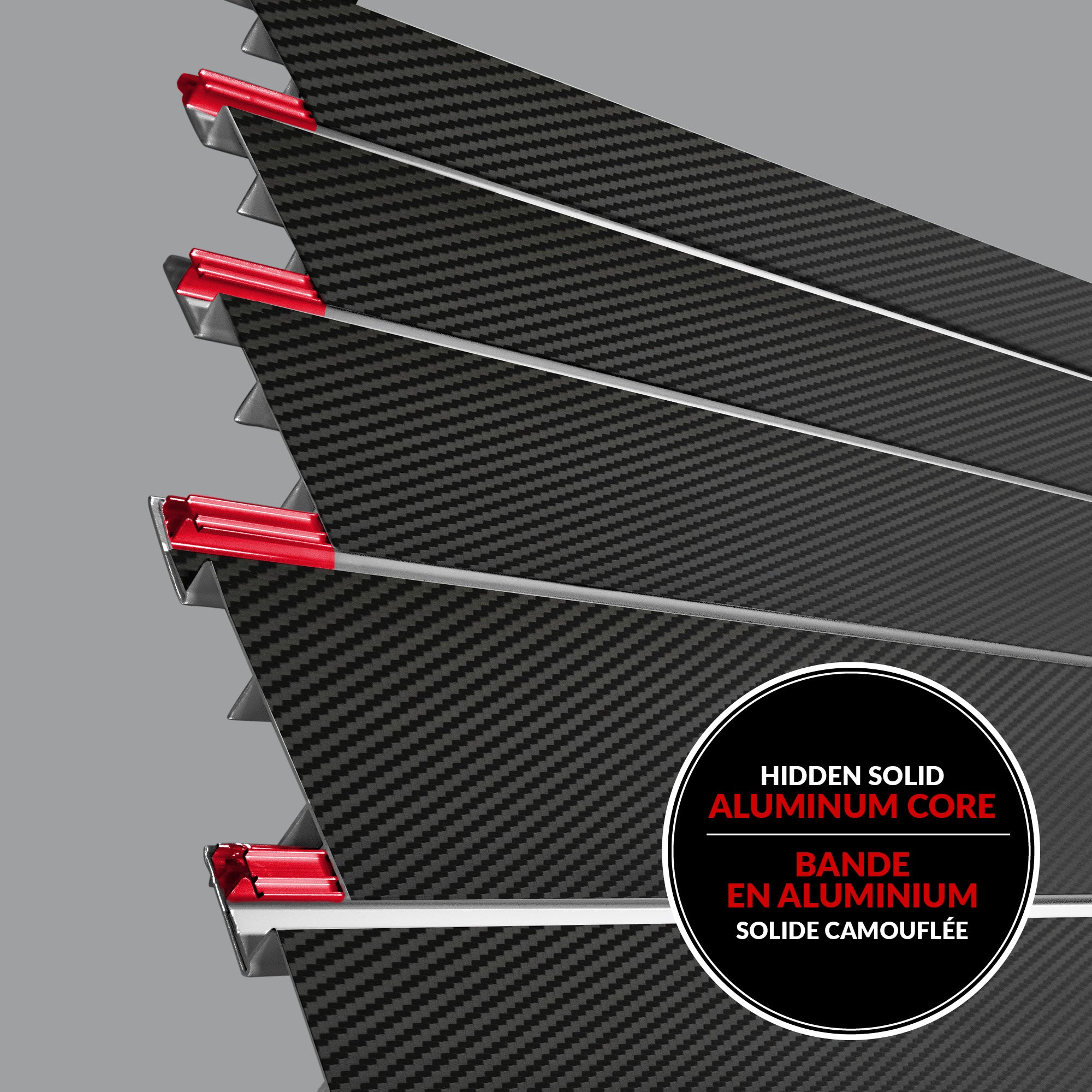 4 x 8 ft. PROCORE+ Black Carbon Fiber PVC Slatwall – 3 Pack 96 sq ft