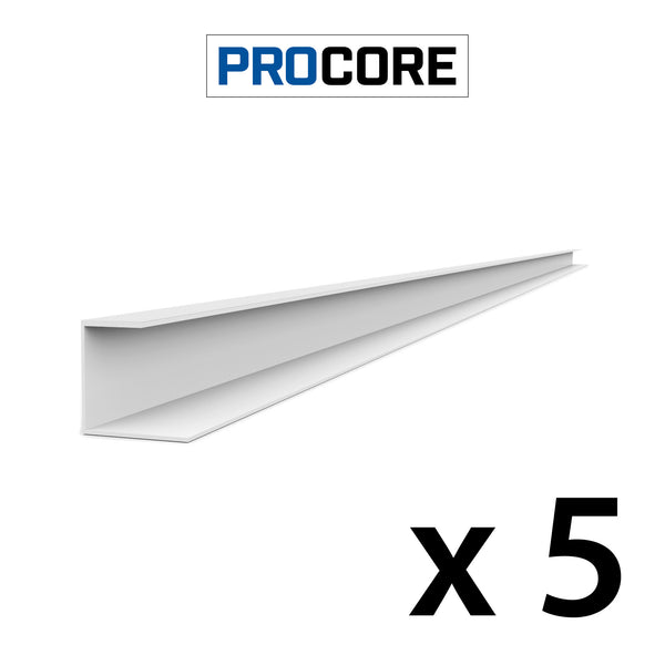 8 ft. PROCORE PVC Side Trim Pack – White