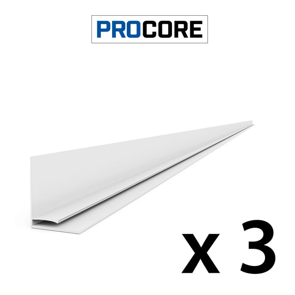 8 ft. PROCORE PVC Top Trim Pack – White