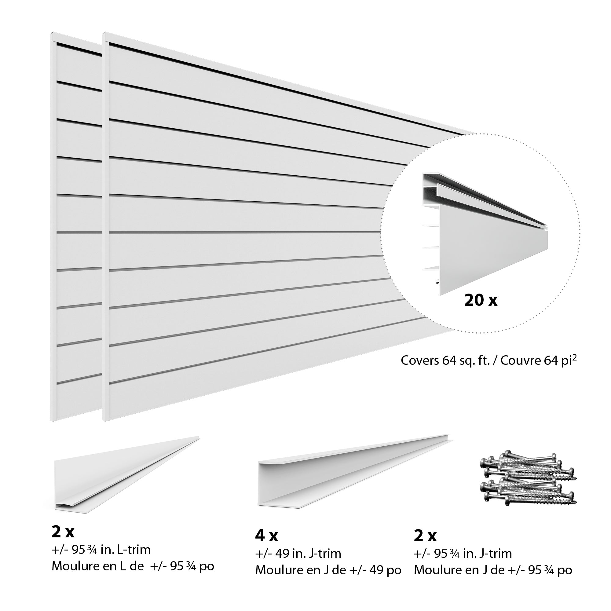 Panneaux de PVC – Ensemble ultime